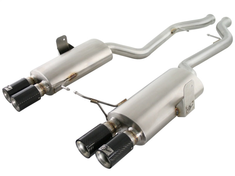 aFe 49-36311-C FITS MACHForce XP Exhaust Cat-Back 2.5in Dia Carbon Fiber Tips SS-304 08-13 BMW M3 (E90) V8 4.0L