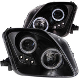 ANZO 121341 FITS: 1997-2001 Honda Prelude Projector Headlights w/ Halo Black w/ LED