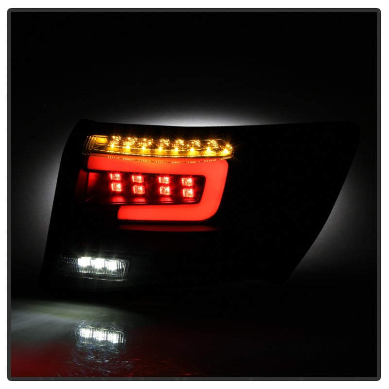 SPYDER 5087966 - Spyder 08-11 Subaru Impreza WRX 4DR LED Tail LightsBlack ALT-YD-SI084D-LED-BK