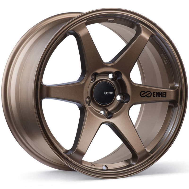 Enkei 539-790-8045ZP - T6R 17x9 45mm Offset 5x100 Bolt Pattern 72.6 Bore Matte Bronze Wheel