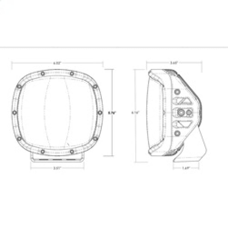 Rigid Industries 300433 FITS Light Cover for Adapt XP Amber PRO