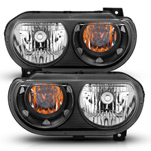 Load image into Gallery viewer, ANZO - [product_sku] - ANZO 2008-2014 Dodge Challenger Crystal Headlights Black - Fastmodz