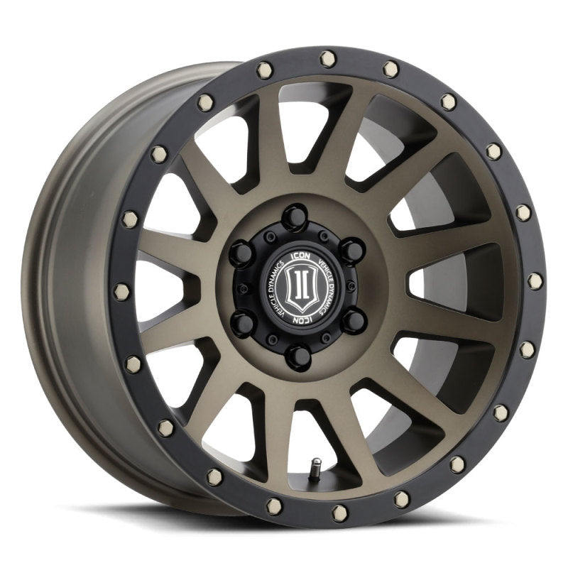 ICON Compression 17x8.5 6x5.5 0mm Offset 4.75in BS 106.1mm Bore Bronze Wheel - free shipping - Fastmodz