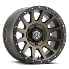 Load image into Gallery viewer, ICON Compression 17x8.5 6x5.5 0mm Offset 4.75in BS 106.1mm Bore Bronze Wheel - free shipping - Fastmodz