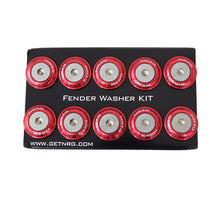 Load image into Gallery viewer, NRG FW-100RD - Fender Washer Kit w/Rivets For Plastic (Red) Set of 10