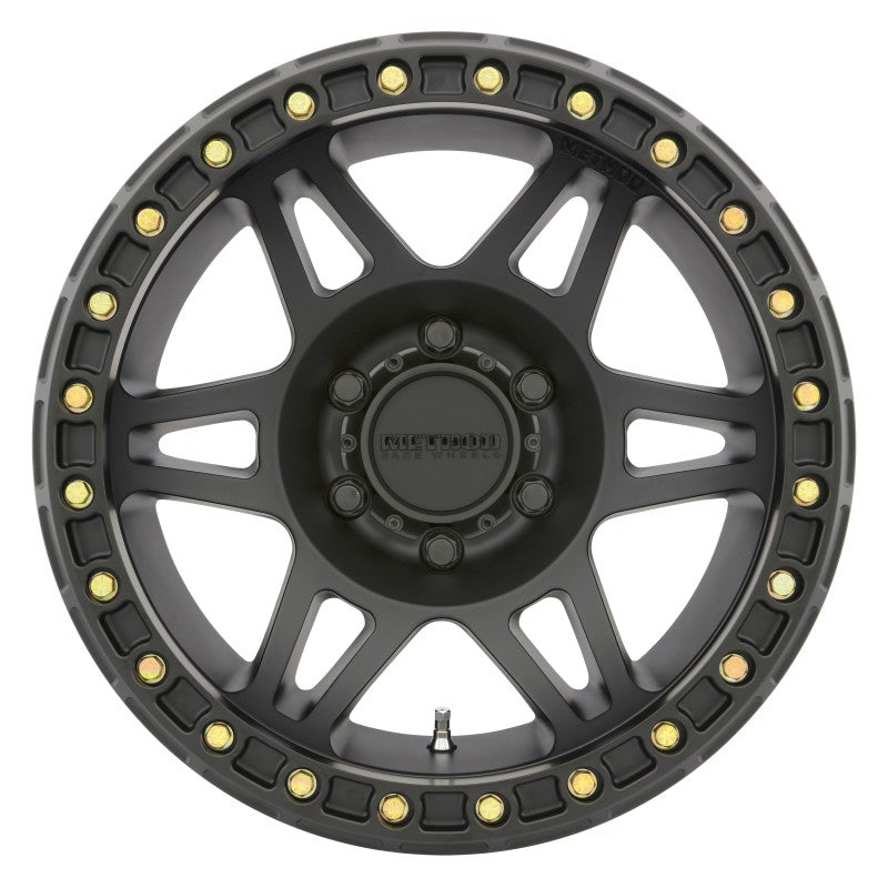 Method Wheels MR10679060544B -Method MR106 Beadlock 17x9 -44mm Offset 6x5.5 108mm CB Matte Black w/BH-H24125 Wheel