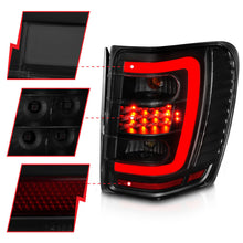 Load image into Gallery viewer, ANZO 311395 FITS 1999-2004 Jeep Grand Cherokee LED Tail Lights w/ Light Bar Black Housing Smoke Lens