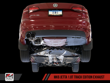 Load image into Gallery viewer, AWE Tuning 3020-23028 FITS Mk6 GLI 2.0T - Mk6 Jetta 1.8T Track Edition Exhaust - Diamond Black Tips