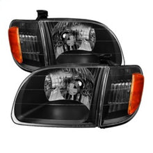 Load image into Gallery viewer, SPYDER 9033292 FITS 9033292 - Xtune Toyota Tundra Regular/Access Cab 00-04 OEM Style Headlights &amp; Corner Lights HD-JH-TTUN00-AM-BK