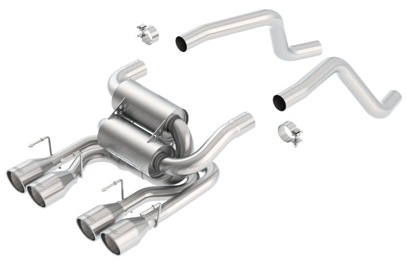 Borla 11744 - 05-08 Corvette Convertible/Coupe 6.0L/6.2L 8cyl SS S-Type Exhaust (REAR SECTION ONLY)
