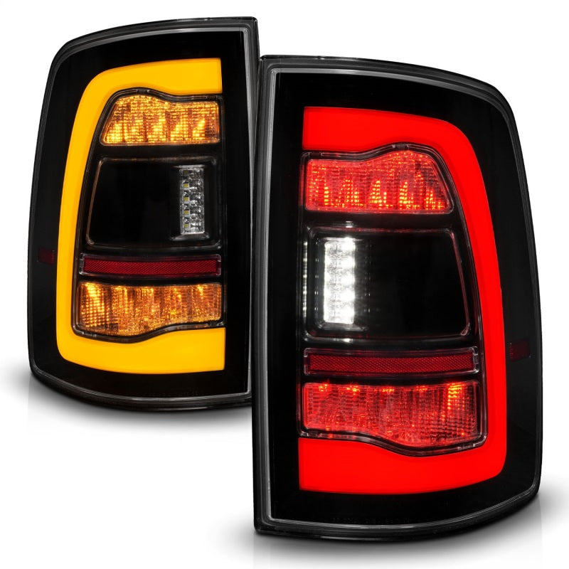 ANZO 311472 FITS 09-18 Dodge Ram 1500 Sequential LED Taillights Smoke Black w/Switchback Amber Signal