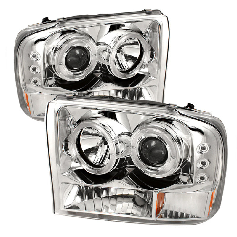 SPYDER 5010360 - Spyder Ford F250 Super Duty 99-04 Projector Version 2 LED Halo LED Chrm PRO-YD-FF25099-1P-G2-C