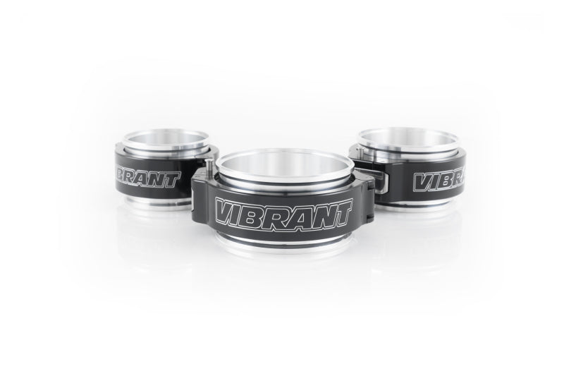 Vibrant 32520 FITS 5in O.D. Aluminized HD 2.0 Clamp Assembly - Anodized Black