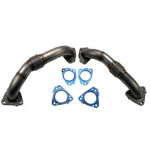 Load image into Gallery viewer, Wehrli WCF100624 - 17-21 Chevrolet 6.6L L5P Duramax 2in Stainless Up Pipe Kit w/Gaskets