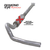 Diamond Eye Performance K4110A-RP - Diamond Eye KIT 4in CB MFLR RPLCMENT PIPE SGL AL: 01-05 CHEVY/GMC 6.6L 2500/3500