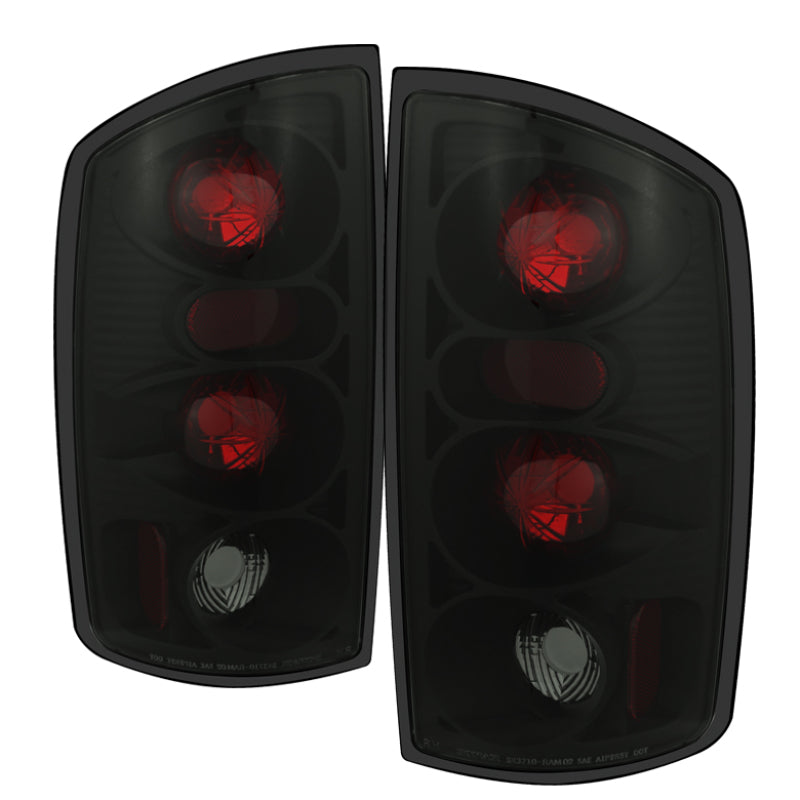 SPYDER 5078100 - Spyder Dodge Ram 02-06 1500/Ram 2500/3500 03-06 Euro Style Tail Lights Black Smoke ALT-YD-DRAM02-BSM