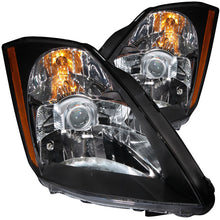 Load image into Gallery viewer, ANZO - [product_sku] - ANZO 2003-2005 Nissan 350Z Crystal Headlights Black - Fastmodz
