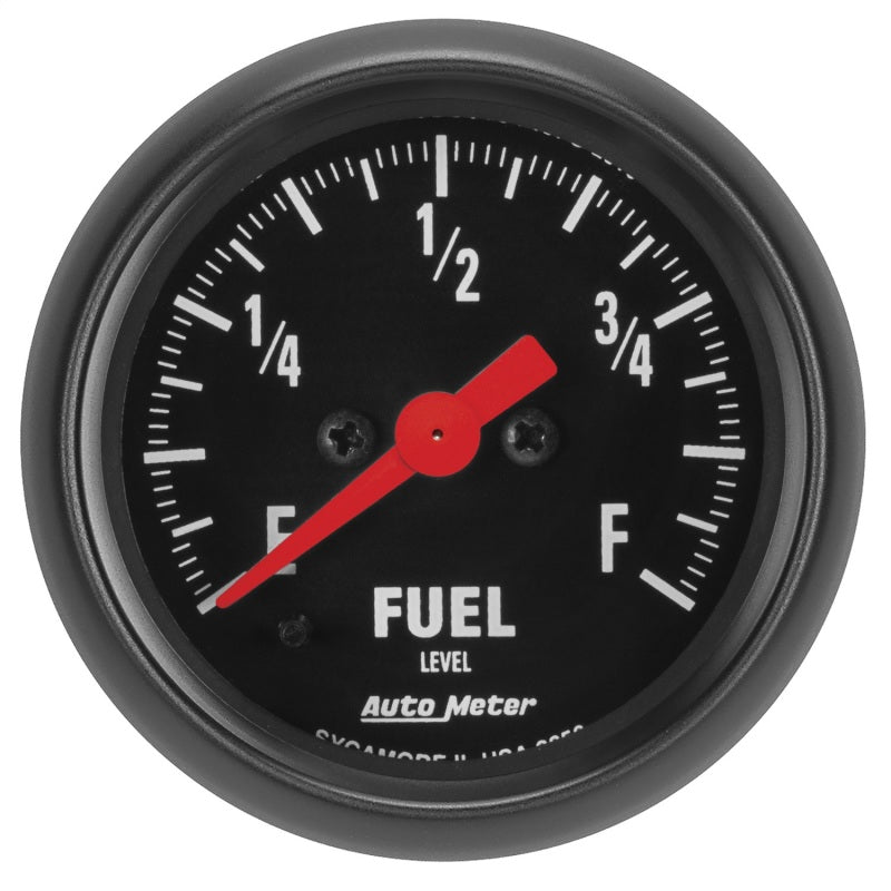 AutoMeter 2656 - Autometer Z Series 0-280Ohm 2-1/16in. Programmable Fuel Level Gauge