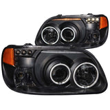 ANZO 111132 FITS: 1995-2001 Ford Explorer Projector Headlights w/ Halo Black 1 pc