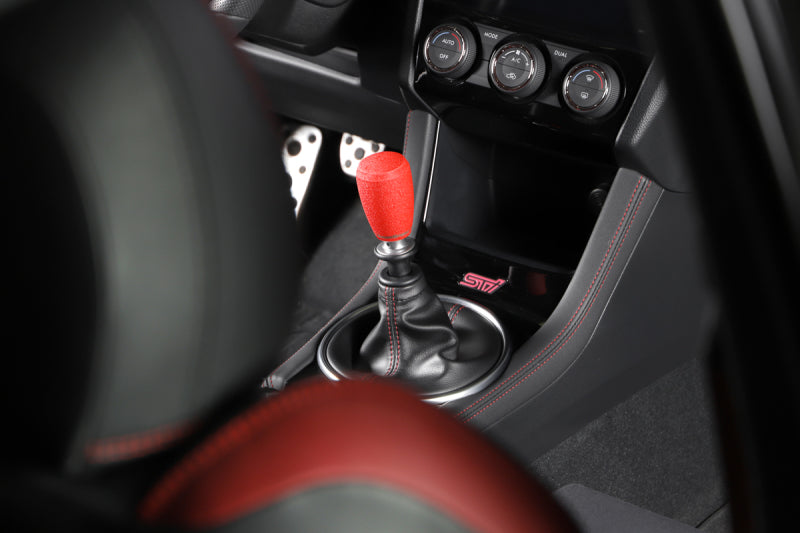 GrimmSpeed 380000 - Shift Knob Stainless Steel Subaru 5 Speed and 6 Speed Manual Transmission Red