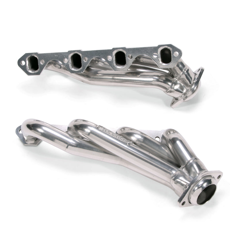 BBK 15150 FITS 79-93 Mustang 5.0 Shorty Unequal Length Exhaust Headers1-5/8 Silver Ceramic