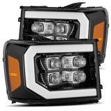 AlphaRex 880608 - 07-13 GMC 1500HD NOVA LED Proj Headlights Plank Style Chrome w/Activ Light/Seq Signal/DRL