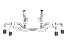Load image into Gallery viewer, aFe 49-34127NM-C FITS MACH Force-Xp 3in to 2-1/2in 304SS Cat-Back (No Muff.) 2020 Chevy Corvette 6.2L - Carbon Tip