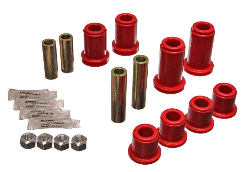 Energy Suspension 3.3185R FITS 01-06 GM Silverado C2500 HD 2WD/K2500 HD 4WD Red Front End Control Arm Bushing Set