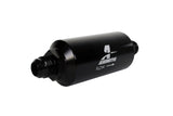 Aeromotive 12385 - In-Line FilterAN -10 size Male10 Micron Microglass ElementBright-Dip Black