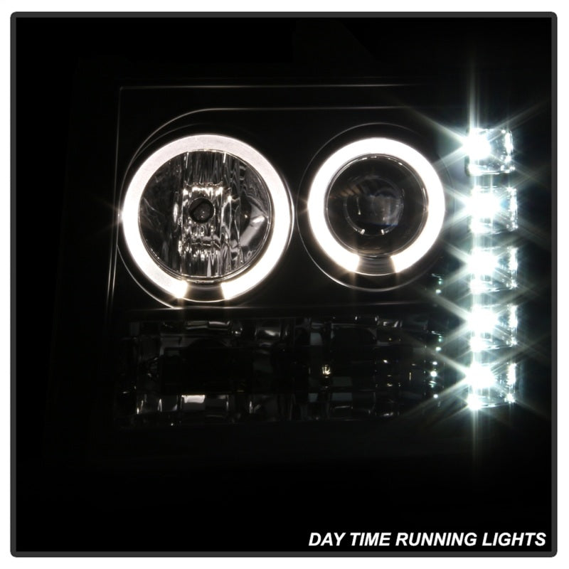 SPYDER 5010605 - Spyder GMC Sierra 1500/GMC Sierra Denali 08-13 Projector LED Halo- LED Blk PRO-YD-GS07-HL-BK