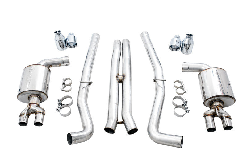 AWE Tuning 3020-11028 FITS 2015+ Dodge Challenger 6.4L/6.2L Non-Resonated Touring Edition Exhaust - Use Stock Tips