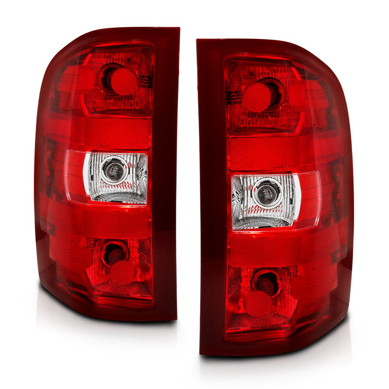 ANZO 311303 FITS 2007-2013 Chevy Silverado Taillight Red/Clear Lens (OE Replacement)