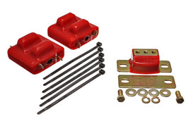 Energy Suspension 3.1128R FITS 87-91 Suburban C10-C30 2WD Red Motor & Transmision Mounts-Zinc Finish