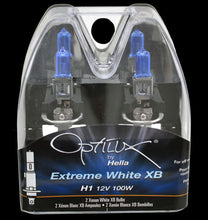 Load image into Gallery viewer, Hella H71070227 - Optilux H1 100W XB Extreme White Bulbs (Pair)