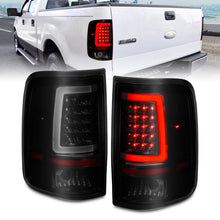 Load image into Gallery viewer, ANZO 311343 FITS: 2004-2006 Ford F-150 LED Tail Lights w/ Light Bar Black Housing Smoke Lens