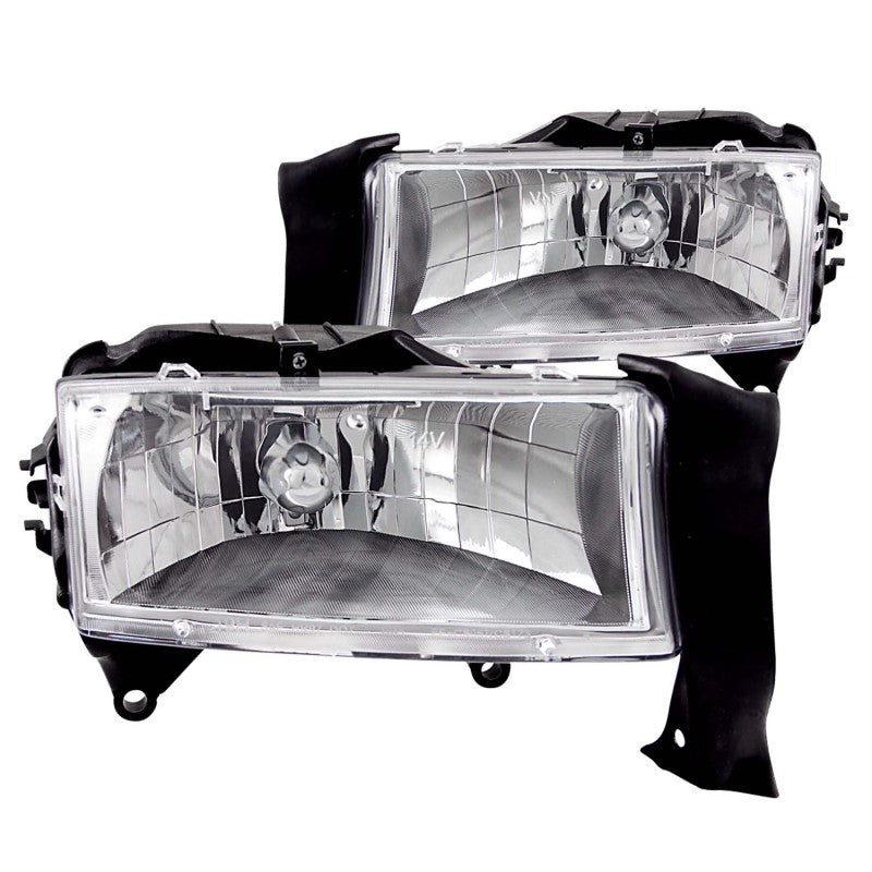 ANZO - [product_sku] - ANZO 1997-2004 Dodge Dakota Crystal Headlights Chrome - Fastmodz
