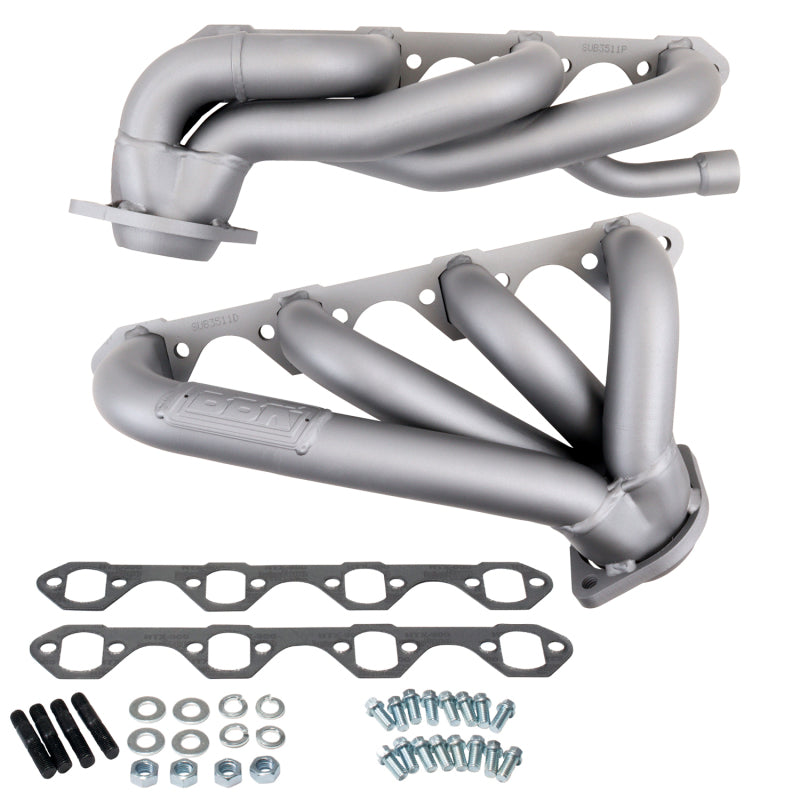 BBK 3511 FITS 87-95 Ford F150 Truck 5.8 351 Shorty Unequal Length Exhaust Headers1-5/8 Titanium Ceramic