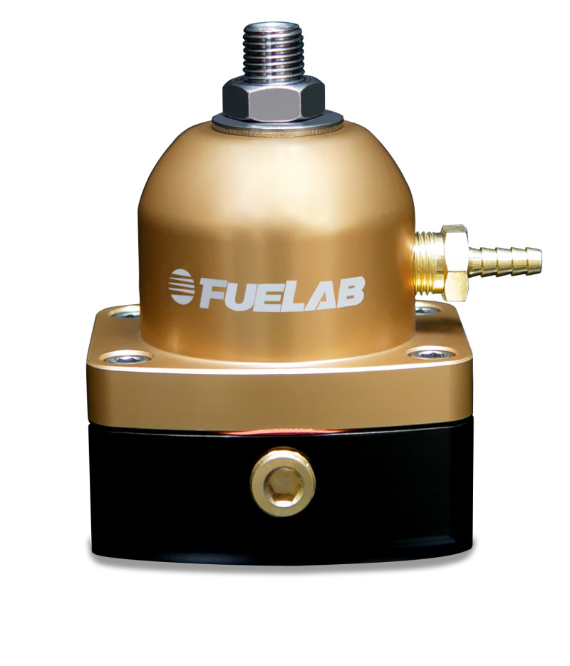 Fuelab 51502-5 - 515 EFI Adjustable FPR 25-90 PSI (2) -6AN In (1) -6AN Return Gold