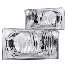 Load image into Gallery viewer, ANZO - [product_sku] - ANZO 2000-2004 Ford Excursion Crystal Headlights Chrome 2pc - Fastmodz