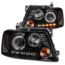 Load image into Gallery viewer, ANZO - [product_sku] - ANZO 2004-2008 Ford F-150 Projector Headlights w/ Halo and LED Black - Fastmodz