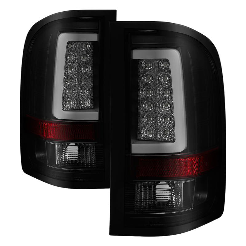 SPYDER 5084095 - Spyder 07-13 Silverado (Will Not Work w/2010 921 Bulb)V3 Tail Lights Blk Smk ALT-YD-CS07V3-LBLED-BSM