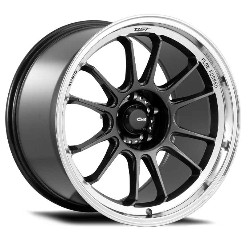 Konig HG75100356 - Hypergram 15x7.5 4x100 ET35 Metallic Carbon w/ Machined Lip