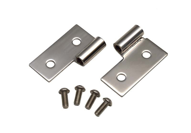 Kentrol 30407 FITS 76-06 JEEP CJ Wrangler YJ/TJ Lower Door Hinge PairPolished Silver