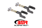 BMR Suspension UTCA041H - BMR 79-04 Fox Mustang Upper Control Arms On-Car Adj. Rod Ends Black Hammertone