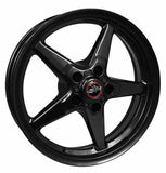 Race Star 92-850245B - 92 Drag Star Bracket Racer 18x5 5x120BC 2.00BS Gloss Black Wheel