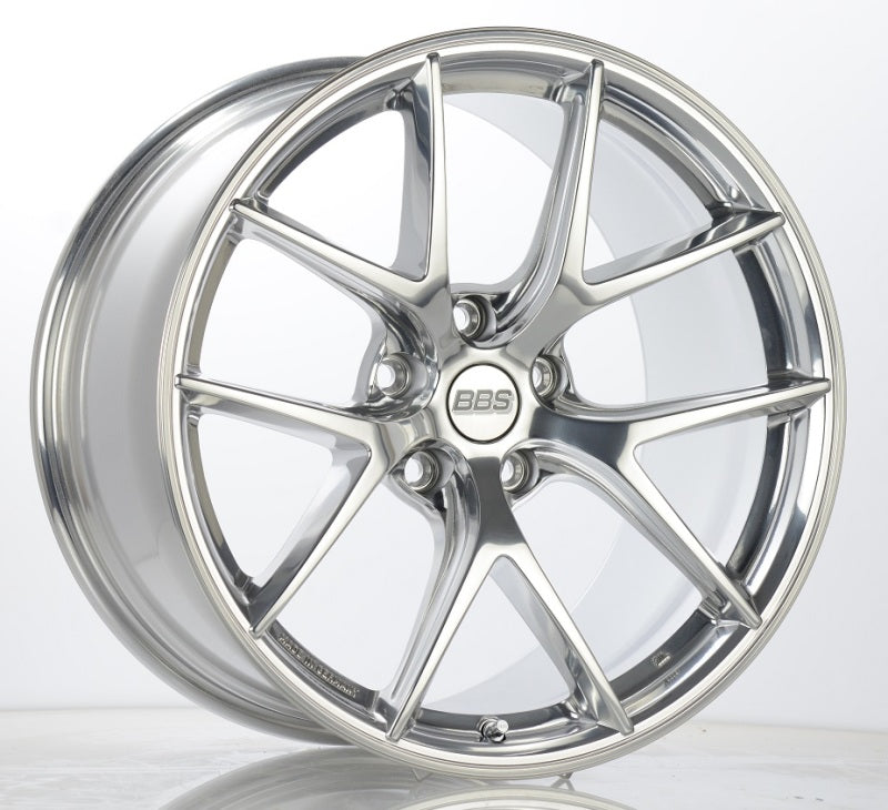 BBS CI0801CP - CI-R 20x11.5 5x120 ET52 Ceramic Polished Rim Protector Wheel -82mm PFS/Clip Required