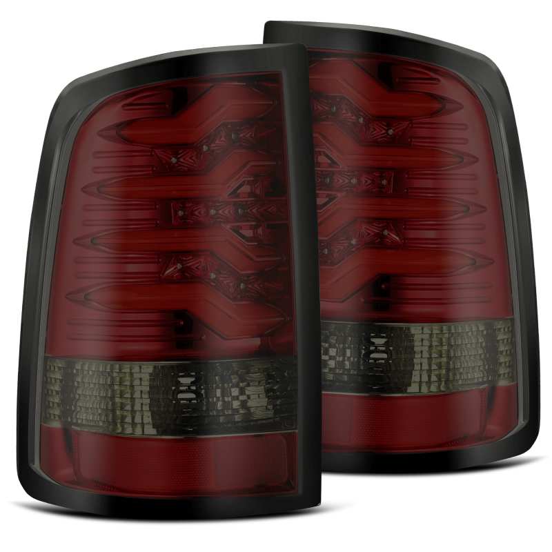 AlphaRex 640020 - 09-18 Dodge Ram 1500 PRO-Series LED Tail Lights Red Smoke