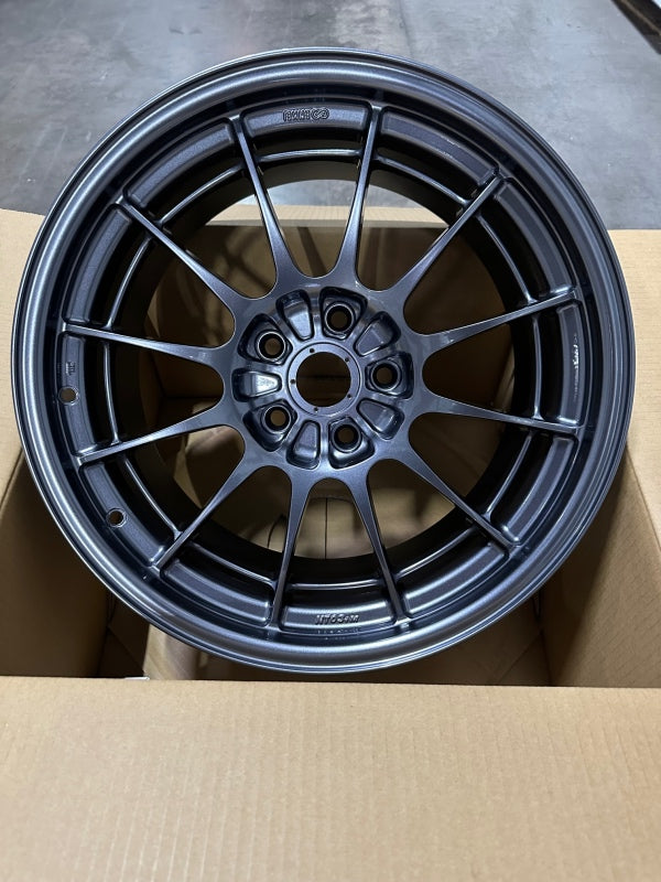 Enkei 3658956540GM - NT03+M 18x9.5 5x114.3 40mm Offset 72.6mm Bore Gunmetal Wheel