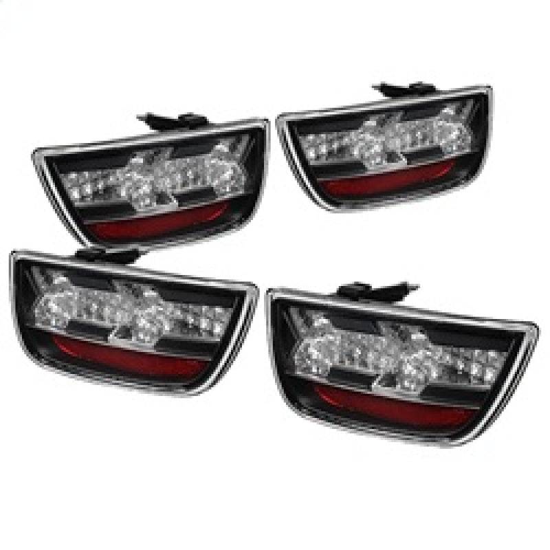 SPYDER 5032188 - Spyder Chevy Camaro 10-13 LED Tail Lights Black ALT-YD-CCAM2010-LED-BK