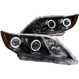 ANZO 121181 FITS: 2007-2009 Toyota Camry Projector Headlights w/ Halo Black